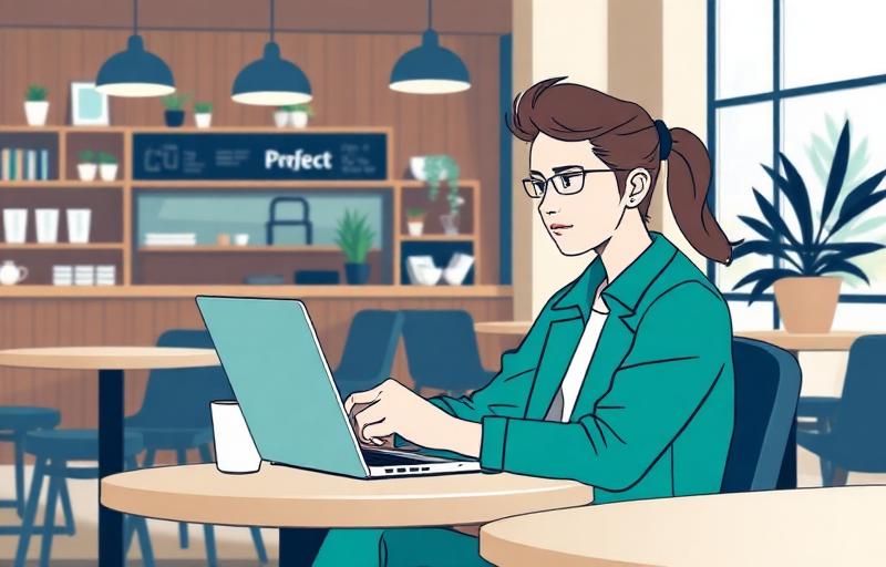 Software development team collaborating with U.S. project manager